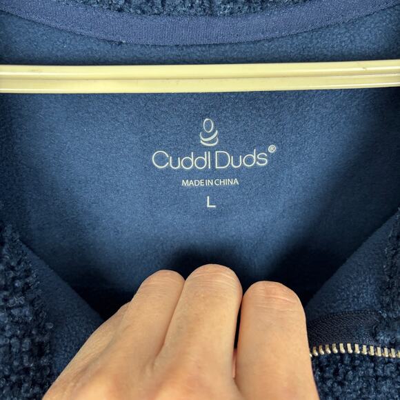 Cuddl Duds Women’s Heavy Weight Sherpa Fleece Quarter Zip Pullover Large cozy - Picture 7 of 9